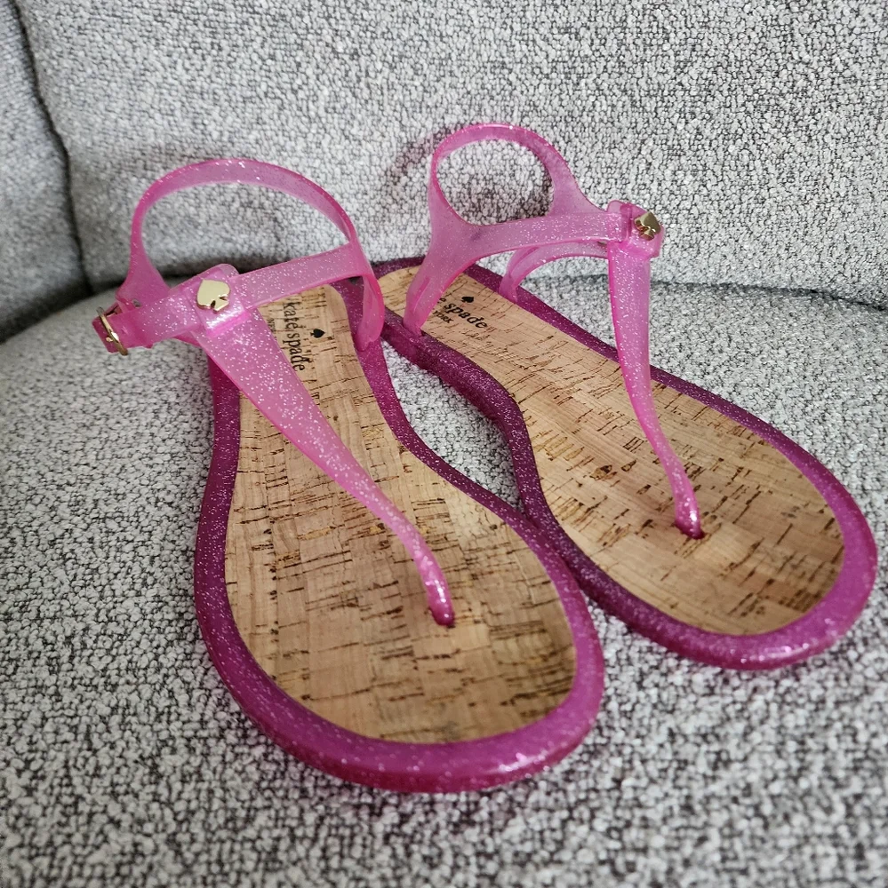 Kate Spade Glitter Jelly Sandals